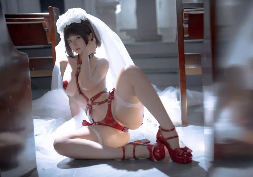 蠢沫沫 (chunmomo) 婚纱3 抢先版私房写真